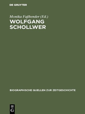 cover image of Wolfgang Schollwer